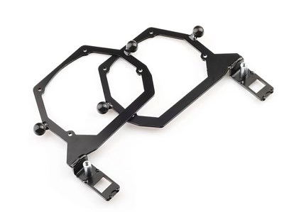 Audi A4 B8 (2011-2015) Металл (автокорректор) без AFS переходные рамки для замены линз (комплект, 2шт) AA4B8R-JF-44
