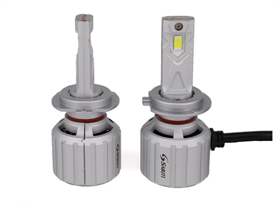 Светодиодные лампы H7 Sariti P7 с вентилятором, 12V, 70W, 5500K, CUstomizet 3570 (комплект, 2шт) S-P7H7