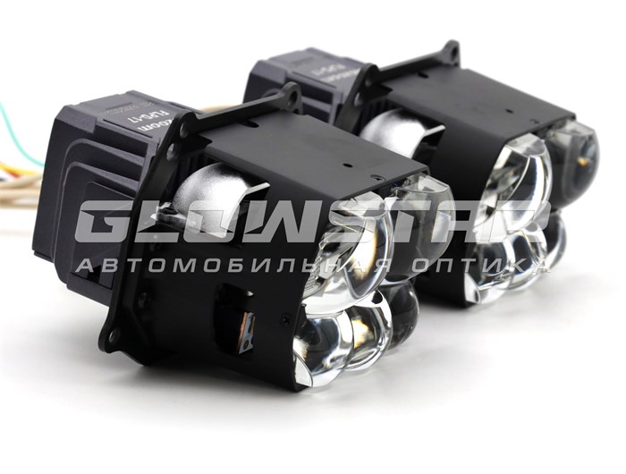 Билед модули Aozoom FLPD-17-01 3.0 дюйма (прямоугольные), 12V 60/94W, 5100/7500Lm (комплект, 2шт) FLPD-17-01