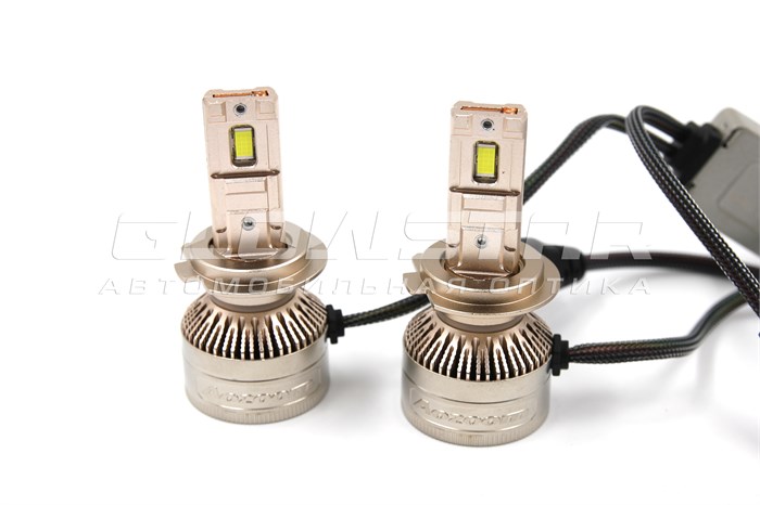 Светодиодные лампы Aozoom P6 H7 с вентилятором, 12V 55W 6000Lm (комплект, 2шт) P6-H7