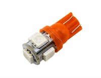Светодиодная лампа T10-5 SMD5050 (W5W) RED (красная), 1шт 788
