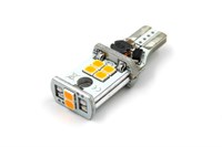Светодиодная лампа W16W T15-2835-10SMD (оранжевый), 1шт T15-21