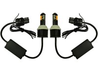 ДХО в поворотники LED S25 (7440) 40W CREE, ДХО+Поворот (Белый+Желтый) 12V (комплект, 2шт) LED-S25-7440