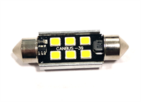 Светодиодная лампа C5W 2835-6SMD-39MM CanBus 5000K 6W 12v, 1шт 6SMD-39MM