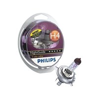 Галогеновые лампы Philips NightGuide DoubleLife H4 (2шт) 360