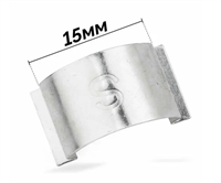 Скоба для крепления стекла фары к корпусу металлическая 15мм 24-Tools-15mm