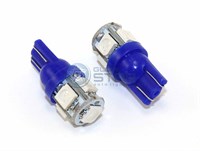 Светодиодная лампа T10-5050-5SMD Blue, 1шт 1047