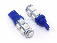 Светодиодная лампа T10-5050-9SMD Blue, 1шт 1050