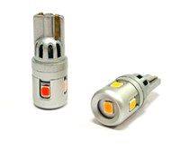 Светодиодная лампа W5W T10-5GS5 (оранжевый), 1шт T10-05
