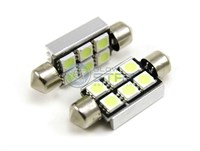 Светодиодная лампа C5W 39мм-6 CANBUS SMD5050 c обманкой 197