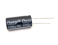 Конденсатор электролитический 16В-4700мкФ (4700uF-16V, -40+105C) 4700uF-16V