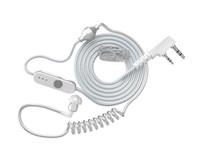 Гарнитура Kenwood EMC-PRO White (белая) скрытого ношения (с прозрачным звуководом) 2162