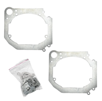 Nissan Patrol Y62 (2014-2019) LED переходные рамки для замены линз (комплект, 2шт) R-0397
