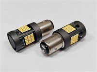 Светодиодная габаритная автолампа 1157-GC3030-30W (4*9SMD) без полярности, с обманкой (белый), 1шт SL-34