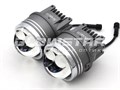 Светодиодные ПТФ Sariti N5 Blue Lens, 3.0 дюйма, 12V, 45/76W, 6000K, универсальное крепление (комплект, 2шт) SN5-BL