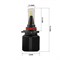 Cветодиодные лампы HB3 (9005) Sariti J1 Seoul Csp, 5500К, 12V, 25W, EMC (комплект, 2шт) J1-HB3