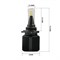 Cветодиодные лампы HB4 (9006) Sariti J1 Seoul Csp, 5500К, 12V, 25W, EMC (комплект, 2шт) J1-HB4