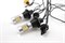 Лампа светодиодная двухрежимная LED T20 (7440) 28 SMD (2835+3030) с линзой (Белый+Желтый), с резистором и проводкой, комплект (2шт) 1652