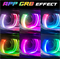 Бленда (маска) для линз 3.0 дюйма с DRL RGB-цвет L-образная (комплект, 2шт) 3.0SHROUD-54RGB