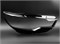Стекло для фары Audi A6 C7 (2011-2014) дорестайлинг, правое (R), 1шт 1642