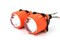 Билед модули M01 PRO, 2.5 дюйма, 12v, 5500К, с подсветкой красного цвета Devil Eyes (комплект, 2шт) M01-PRO