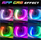 Бленда (маска) для линз 3.0 дюйма с DRL RGB-цвет U-образная (комплект, 2шт) 3.0SHROUD-53RGB