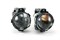 Светодиодные билед модули GTR MINI Bi-LED Adaptive Series Black V. (отражатель металл), 3.0 дюйма, GPI chip Zeus, 4300K, крепление под гайку, с рамками hella 3/koito q5 (комплект 2шт.) 1184