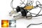 Лампа светодиодная двухрежимная LED S25 (1156) 28 SMD (2835+3030) с линзой (Белый+Желтый), с резистором и проводкой, комплект (2шт) 1651
