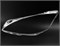 Стекло для фары Mercedes-Benz S-Class W221 (2009-2013) рестайлинг, левое (L), 1шт 1460